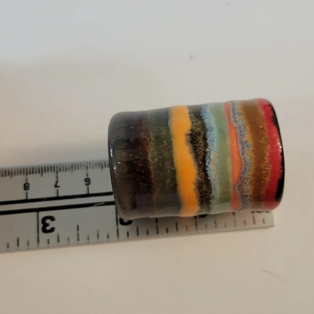 Hand Crafted multicolored glazed
